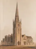 A north-east view of St Helen's church by John Buckler, Watercolour and ink wash -46 x, offered Jul 2024