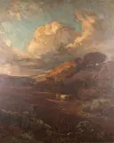 The ploughed field - Oil by Lionel Birch, Oil on canvas -126 x, sold Jul 2024