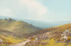 Views of Dartmoor - Three gouaches - Each 23 by Reginald Daniel Sherrin, watercolor, sold Jul 2024