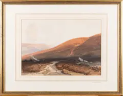 On the Yorkshire Wolds - Watercolour - 23 by William Roxby Beverley, Watercolour, offered Jul 2024