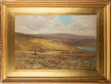 Country landscape by Cyril Ward, Watercolour -49 x, sold Jul 2024