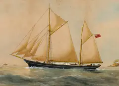 Doris of Bideford by Reuben Chappell, watercolor, offered Jul 2024