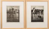 Trawlers at Brixham by Thomas Todd Blaylock, pencil, sold Jul 2024