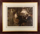 A Reverie: A Voice from far away - Artist's proof - 49 by Frank Bernard Dicksee, print (other), sold Jun 2024