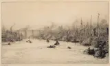 Newcastle-upon-Tyne and The Tyne by William Lionel Wyllie, oil, sold Apr 2024