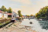 Low Tide Cardigan Oil by Josiah John Sturgeon, oil, offered Apr 2024