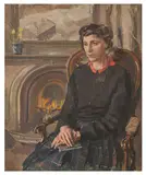 Untitled by Stephen Bone, oil on canvas, offered Jun 2024