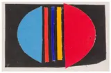 R.a. (british, 1915-2003) by Terry Frost, Collage signed, titled and dated 'Red & Blue/Collage/Terry Frost/2002', offered Jun 2024