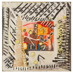 R.A. (BRITISH, b.1930) by Anthony Whishaw, mixed media and watercolour on canvas, offered Jun 2024
