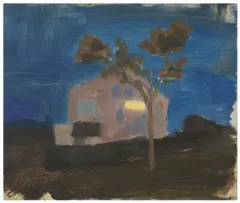Untitled by Danny Markey, oil on board, offered Jun 2024