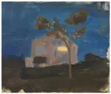 Untitled by Danny Markey, oil on board, offered Jun 2024