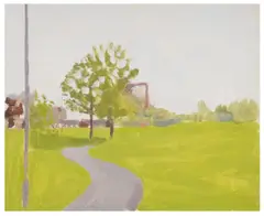 Untitled by Danny Markey, oil on board, offered Jun 2024