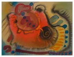 Untitled by Grace Pailthorpe, watercolour and ink, offered Jun 2024