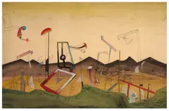 Untitled by Conroy Maddox, gouache, offered Jun 2024