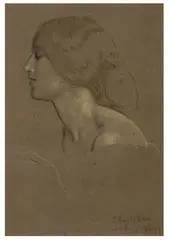 Untitled by Robert Anning Bell, charcoal, offered Jun 2024