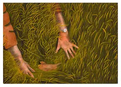 Untitled by James Lloyd, gouache on board, offered Jun 2024