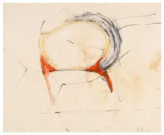 Untitled by Adrian Heath, watercolour and pencil, offered Jun 2024