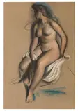 Untitled by James Stroudley, pastel and charcoal, offered Jun 2024