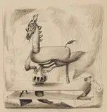 Untitled by Reuben Mednikoff, pencil and pen, offered Jun 2024
