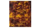 Untitled by Ali Demir, oil on board, offered Jun 2024