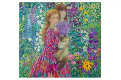 Untitled by Olga Suvorova, oil on canvas, offered Jun 2024