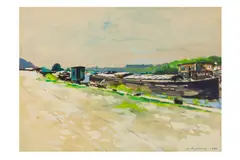 Untitled by Albert Lebourg, watercolour, offered Jun 2024
