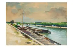 Untitled by Albert Lebourg, watercolour, offered Jun 2024