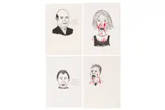 Untitled by David Shrigley, ink, offered Jun 2024