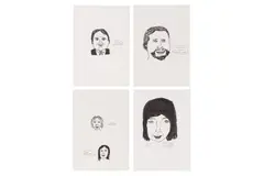 Untitled by David Shrigley, ink on paper, offered Jun 2024