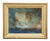 Lagacurry beach by Melita Denaro, Oil on board, sold Oct 2023