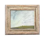 Moment of beauty, i have all i need, eyes, health, hand and pencil by Melita Denaro, Oil on panel, sold Oct 2023
