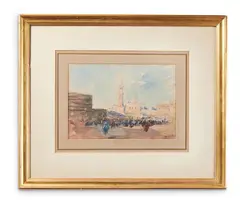 Cairo by Hercules Brabazon Brabazon, Watercolour and pencil, sold Oct 2023