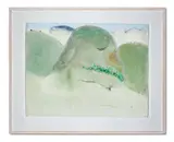 Vallee du jabron by Pierre Humbert, Watercolour and gouache, sold Oct 2023