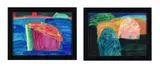 The island by William Crozier, Watercolour Both signed and one dated '1994', sold Oct 2023