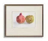 Pomegranate and quince by Avigdor Arikha, Watercolour, sold Oct 2023