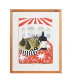Isle of wight from ashmore by Mary Fedden, Gouache on paper, sold Oct 2023