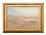 The second pyramid from the top of cheops by Henry Andrew Harper, Watercolour, sold Oct 2023