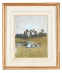 Duncan grant's family home in scotland by Simon Bussy, Pastel, sold Oct 2023