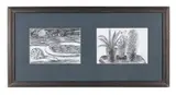 A set of two still lives by William Crozier, drawing, sold Oct 2023