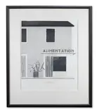 The french shop (scottish arts council 122) by David Hockney, Etching with aquatint, sold Oct 2023