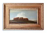Haystacks (study on brighton downs) by George Frederic Watts, Oil on canvas, sold Oct 2023