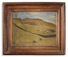 Fells by William Nicholson, 1942, Oil on panel, sold Oct 2023