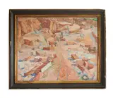 The quarry by Giovanni Pasinetti Nei, Oil on canvas, sold Oct 2023
