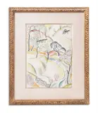 Nant-y-bwch iii by David Jones, Pencil and watercolour, sold Oct 2023