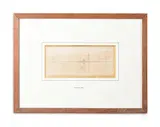 Near beni suef by Edward Lear, Pen, ink and wash, sold Oct 2023