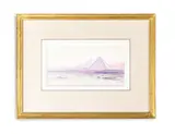 Pyramids by Edward Lear, Pencil and watercolour, sold Oct 2023