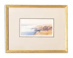 Near thebes by Edward Lear, 1884, Pencil and watercolour Later signed with monogram and dated, sold Oct 2023