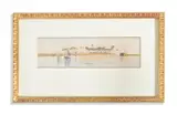 Dhows on the nile by Edward Lear, Pencil and watercolour, sold Oct 2023