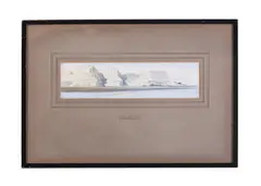 Kasr es saiad by Edward Lear, Watercolour, pencil, and wash, sold Oct 2023