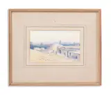 Abydus by Edward Lear, Watercolour heightened with white, sold Oct 2023